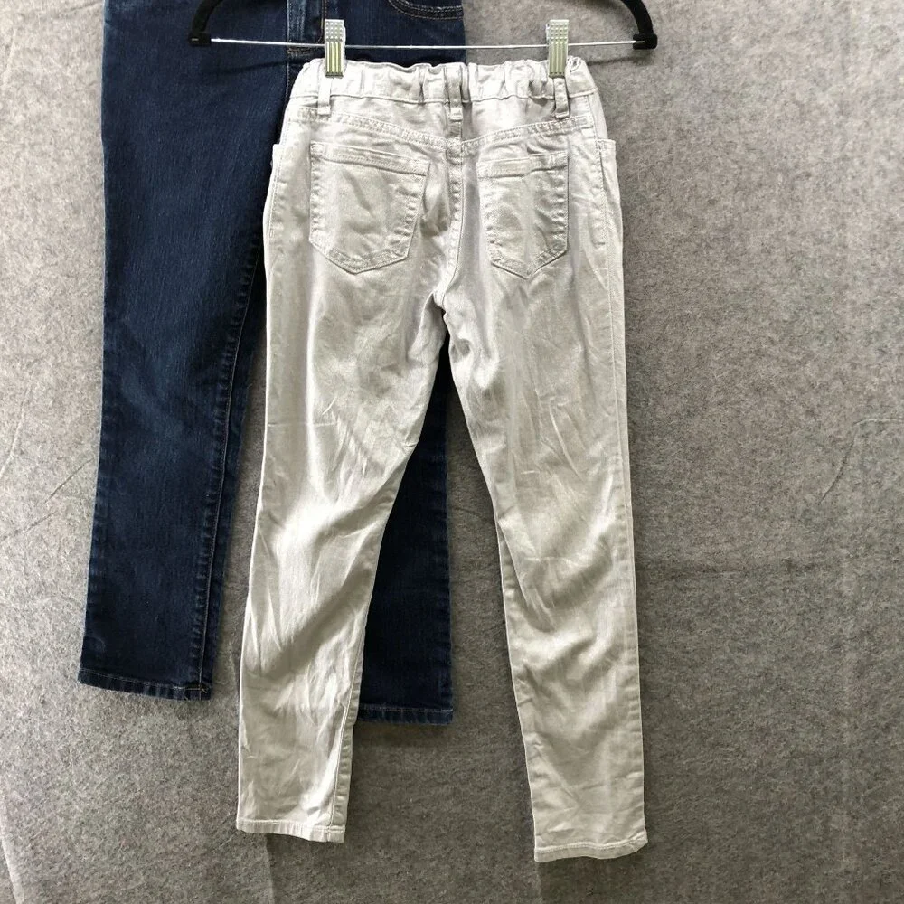 Children's Place Skinny‎ Jeans BUNDLE Youth Girls Size 10 Blue Metallic 2 Piece